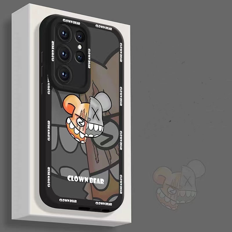 Clown Bear Liquid Silicone Case for Samsung Galaxy S