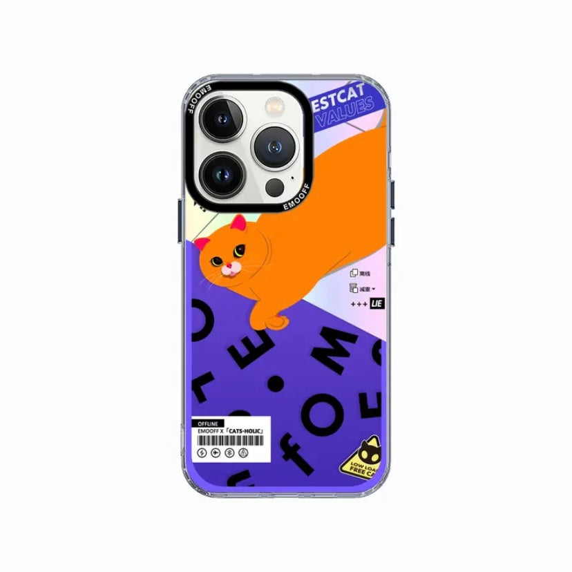 Cats-Holic Diary | Shiny Skin Meow-Meow New Trendy Case for iPhone