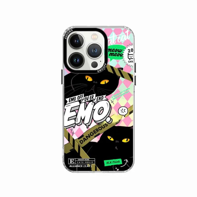 Cats-Holic Diary | Time Files Meow-Meow New Trendy Case for iPhone