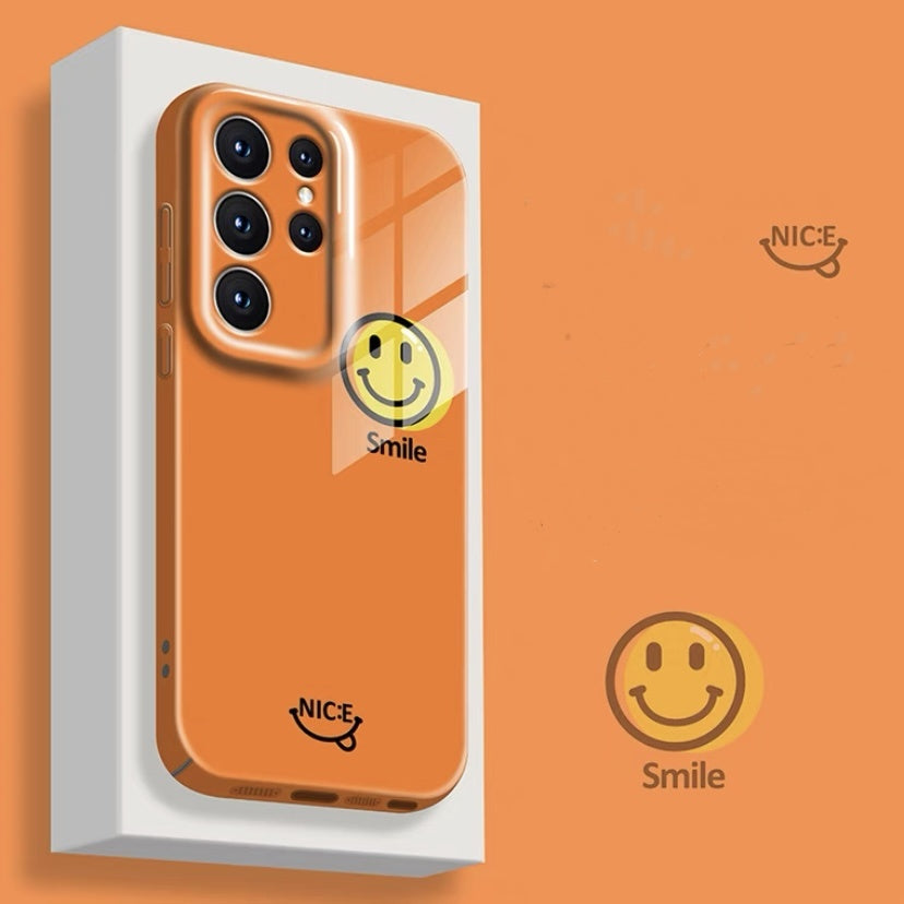 Smile New Trendy Case for Samsung Galaxy S - Orange