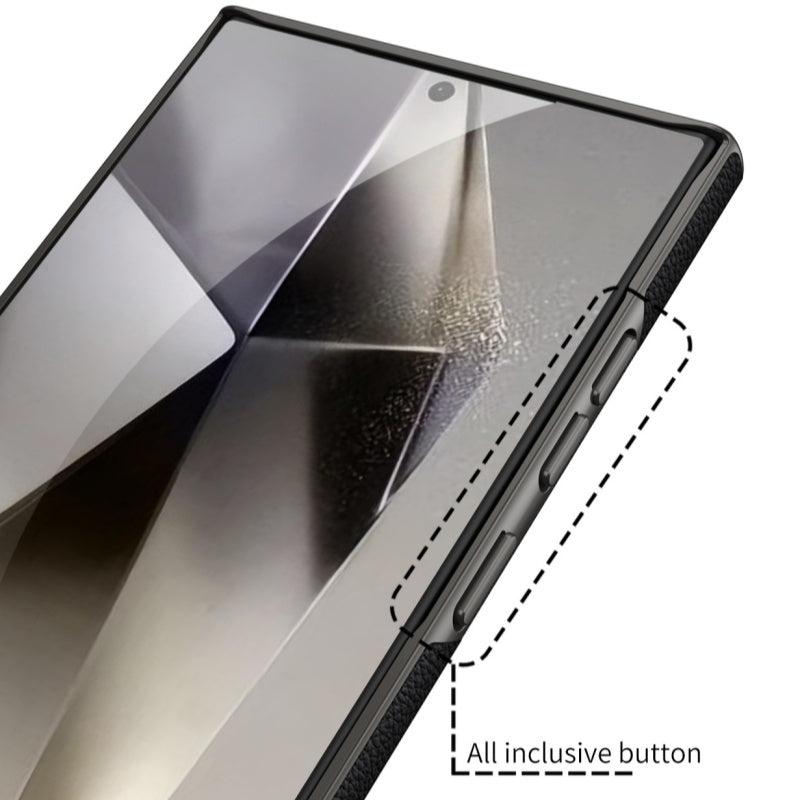 Classic Skin Texture Vegan Leather Case For Samsung Galaxy