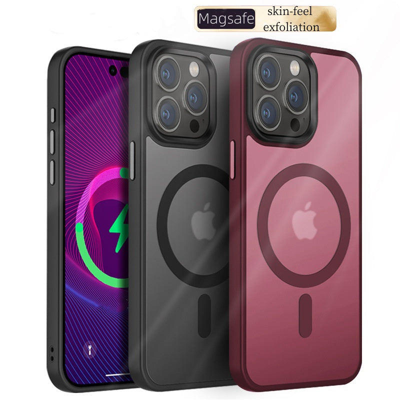 Matte Translucent Magsafe Shockproof Case For iPhone