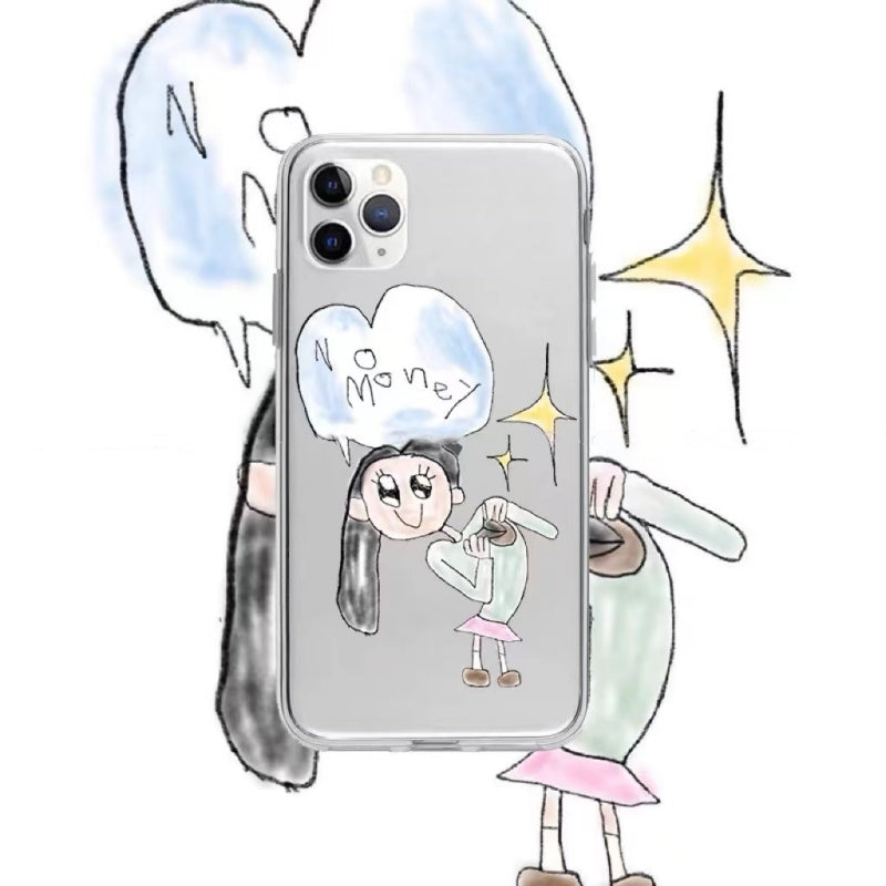 No Money Clear Case for iPhone