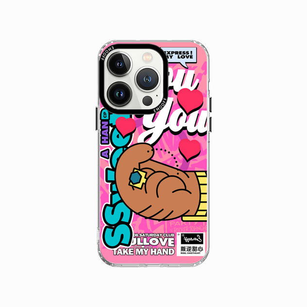 Take Hand | Pink-Full Love Magnetic Case for iPhone