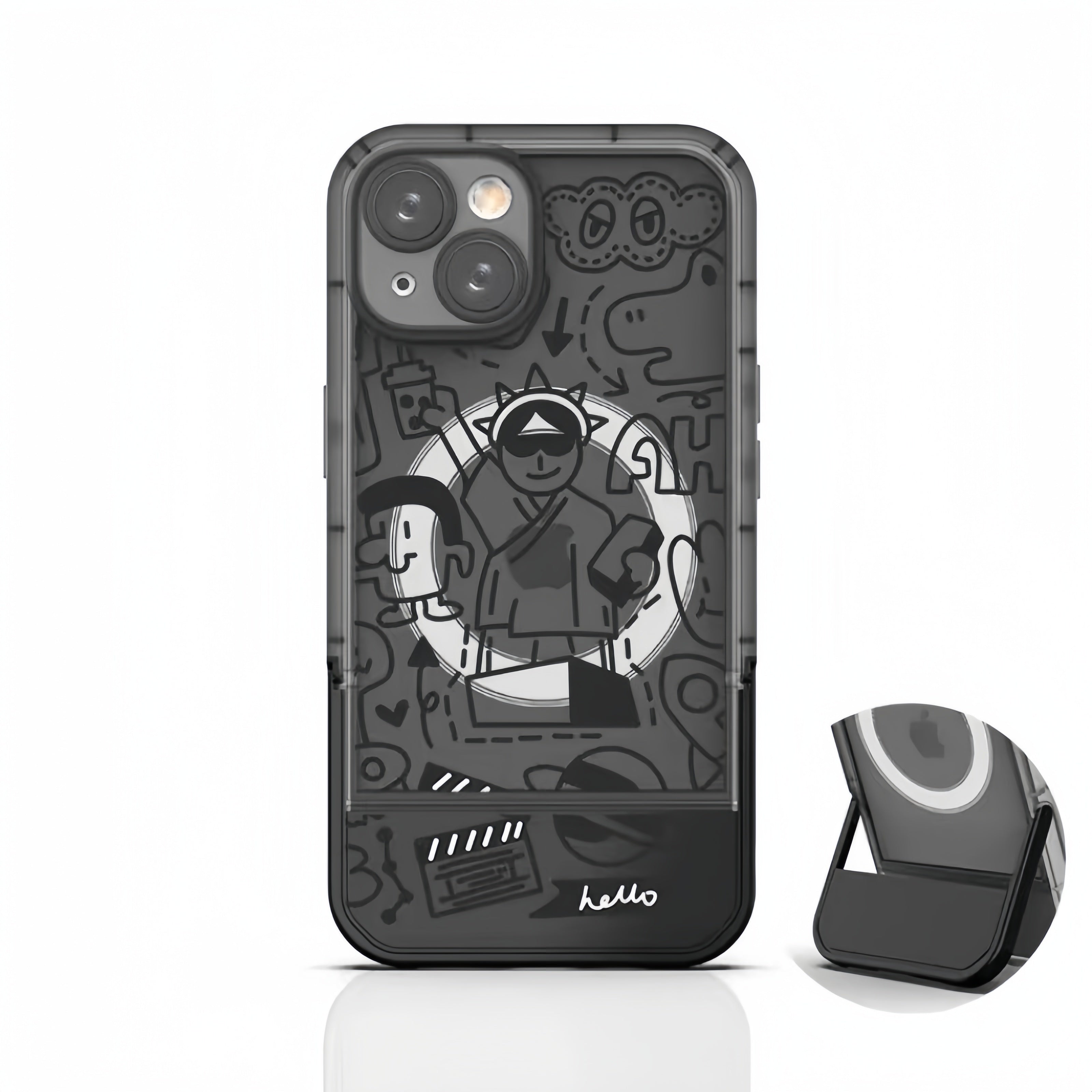 Line drawing | Skin Feel Magnetic Case for iPhone