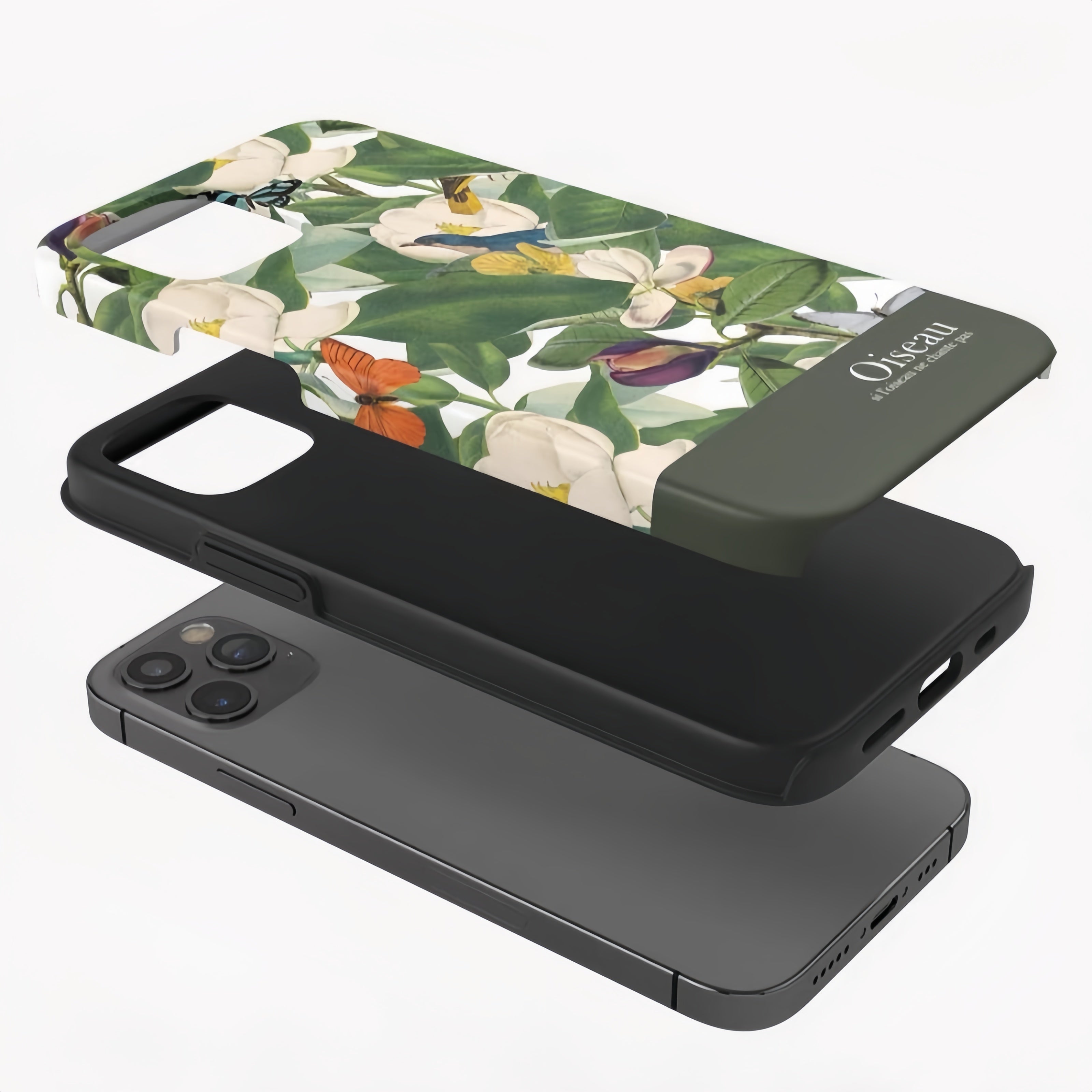 Realistic Flower and Bird Case for iPhone