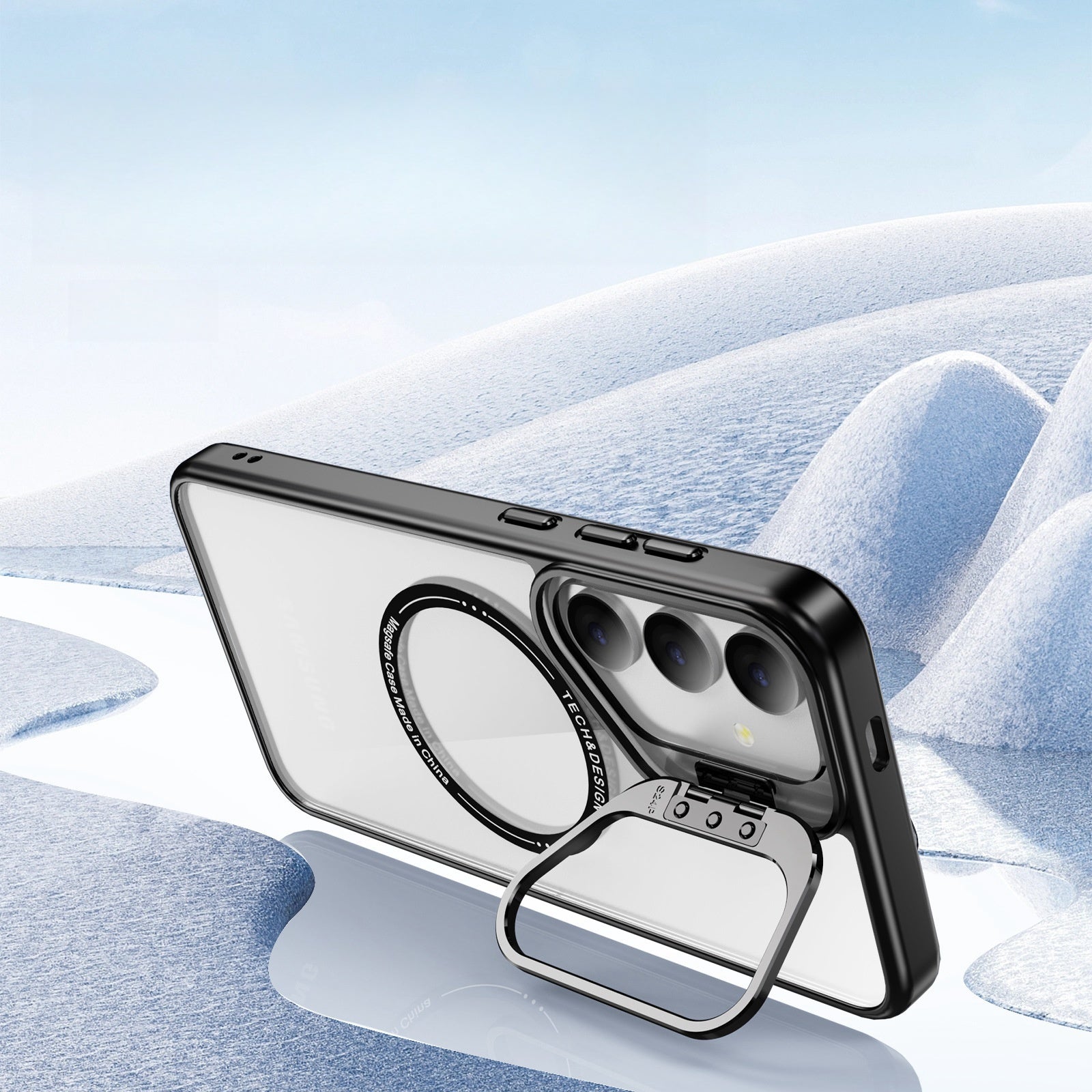 Transparent Lens Holder Case For Samsung Galaxy