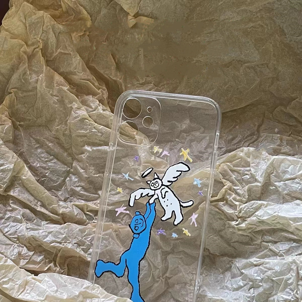 Angle kitty Clear Case for iPhone