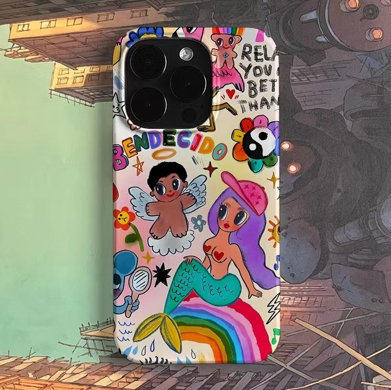 Graffiti Mermaid Case for iPhone