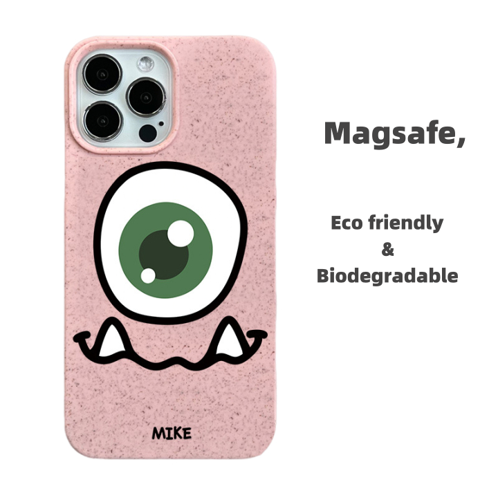 Big-Eyed Series Fully degraded Case for iPhone - Pink
