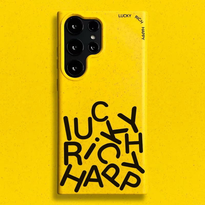 Lucky Rich Fully degraded Case for Samsung - Yellow