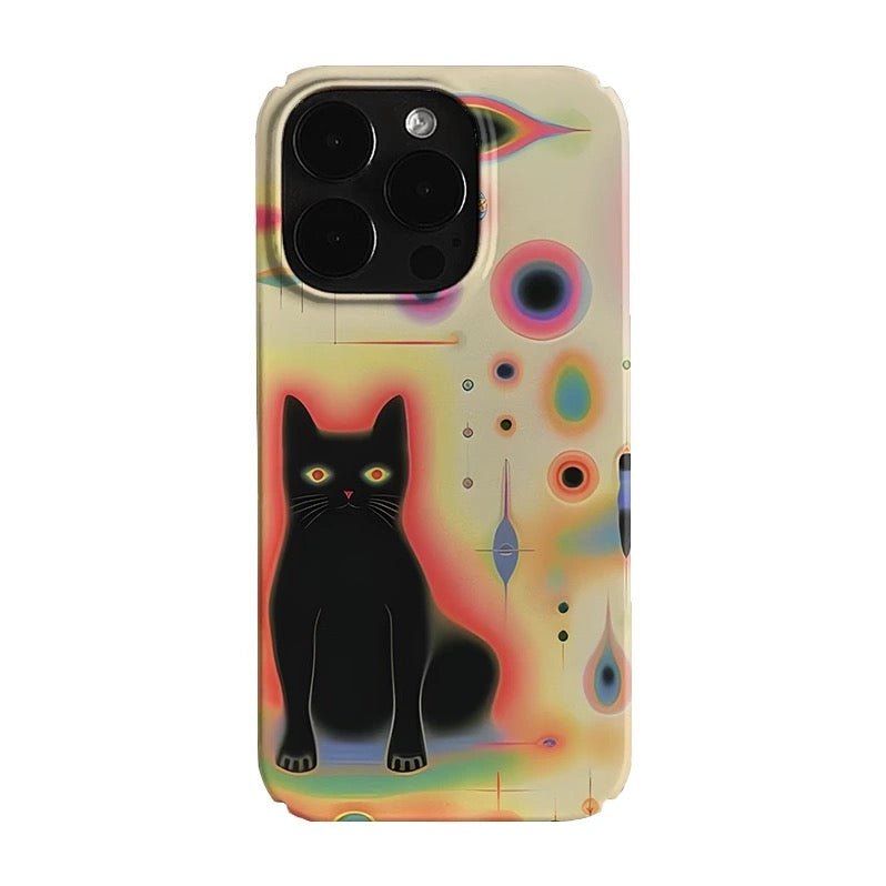 Black Cat Illusion Case for iPhone