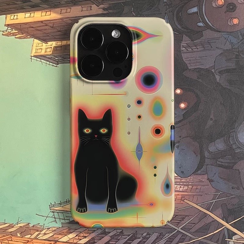 Black Cat Illusion Case for iPhone