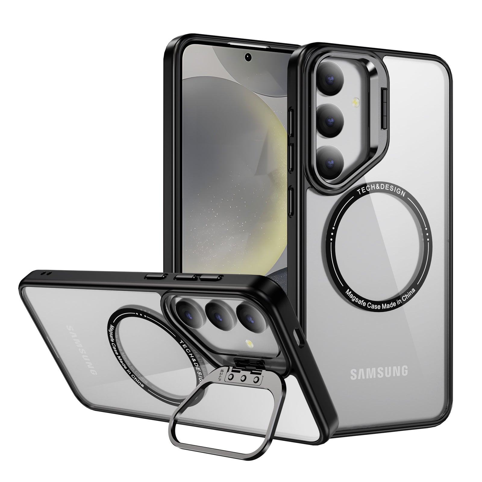 Transparent Lens Holder Case For Samsung Galaxy