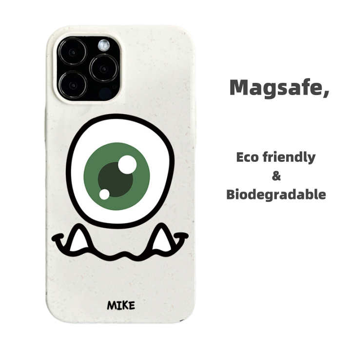 Big-Eyed Series Fully degraded Case for iPhone - White