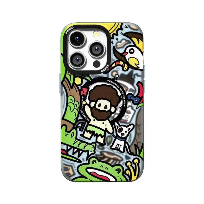 Graffiti New World | Curious companion Magnetic Case for iPhone