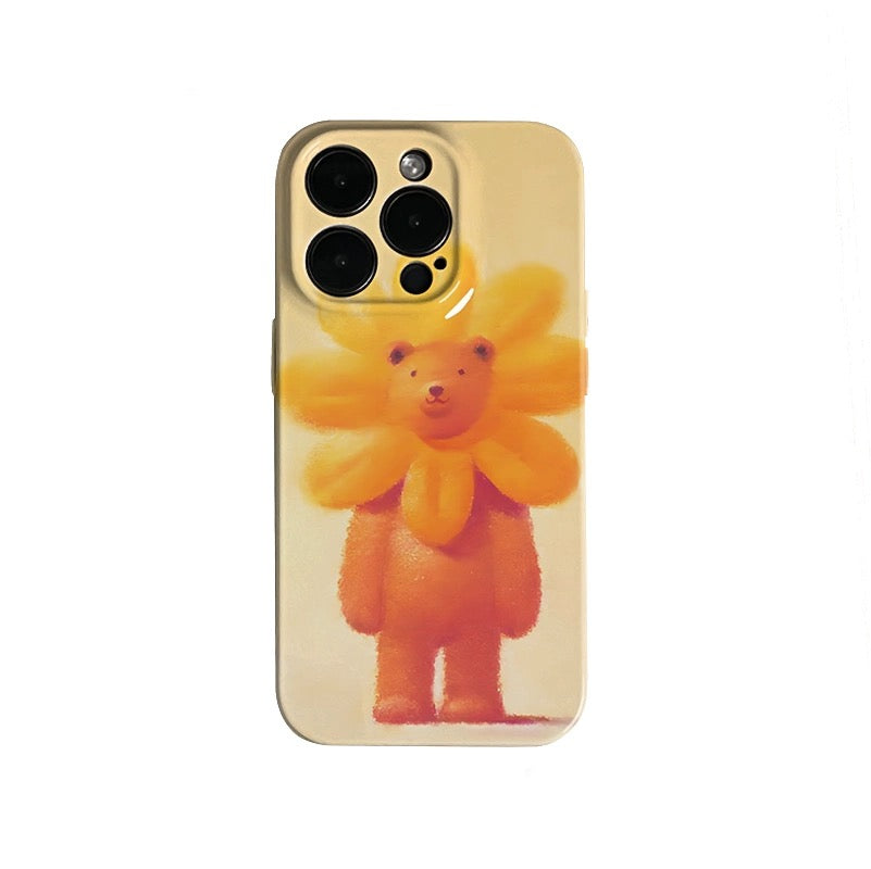 Sunflower Bear Case for iPhone