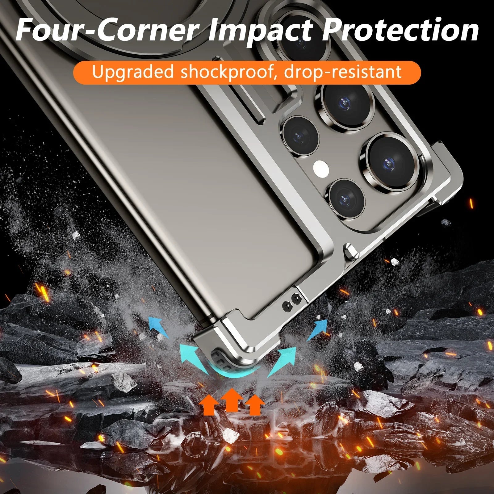 Natural Titanium Frameless Case For Samsung  S24