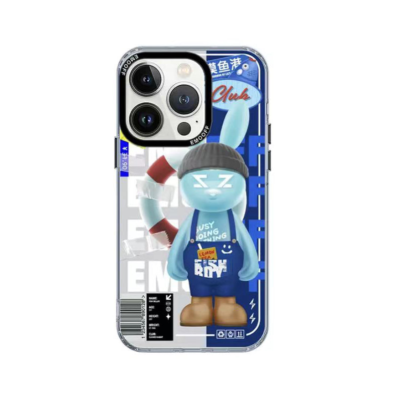 Rabbit | Fish Seller Rabbit Highway Magnetic Case for iPhone