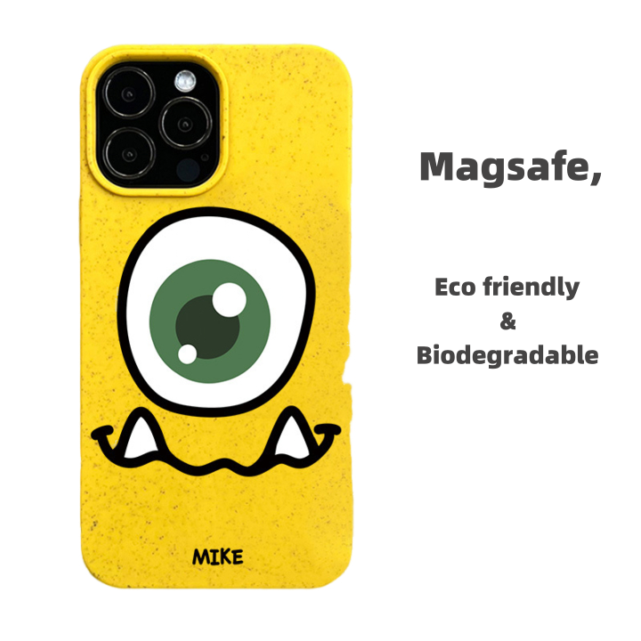 Big-Eyed Series Fully degraded Case for iPhone - Yellow