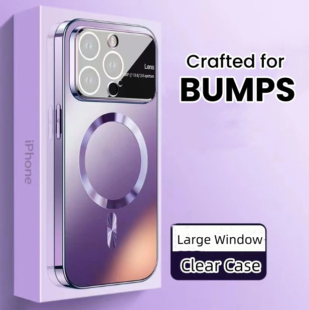 Magsafe Large Window Clear Case For iPhone