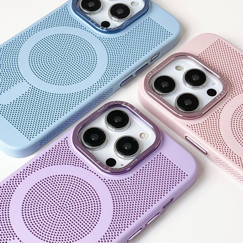 Personalizeclub Breathable and Heat Dissipation Magsafe Magnetic iPhone Case