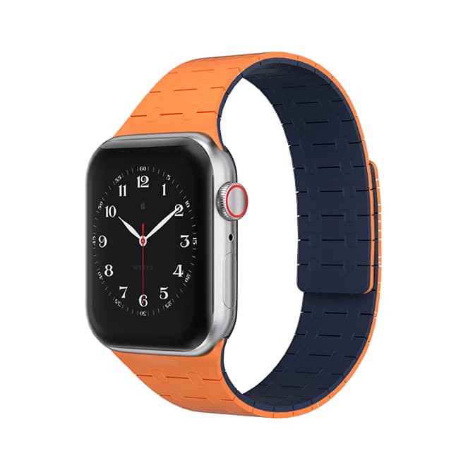 "Sport Dual-tone Strap" Silicone Magnetic Breathable Band for Apple Watch