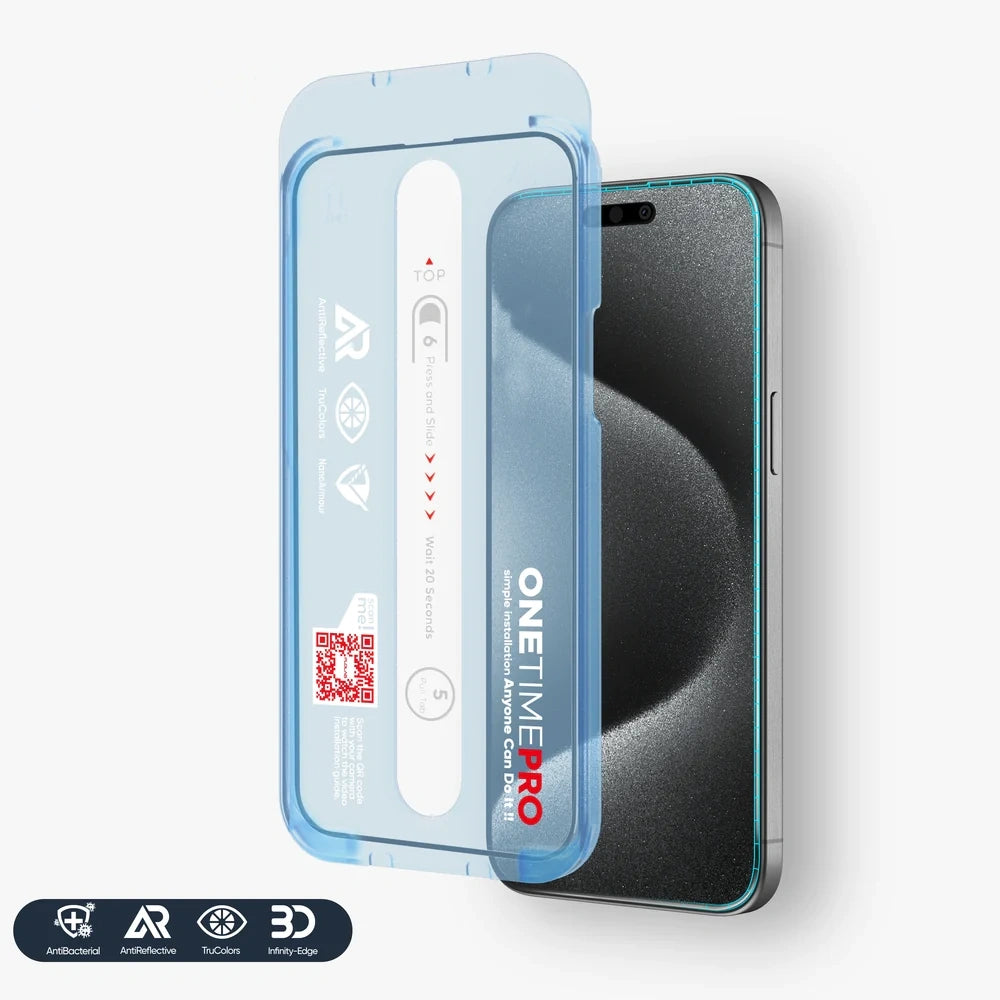 3D Screen Protector Featuring ClearVue Anti-Reflective Tech & Antimicrobial Protection