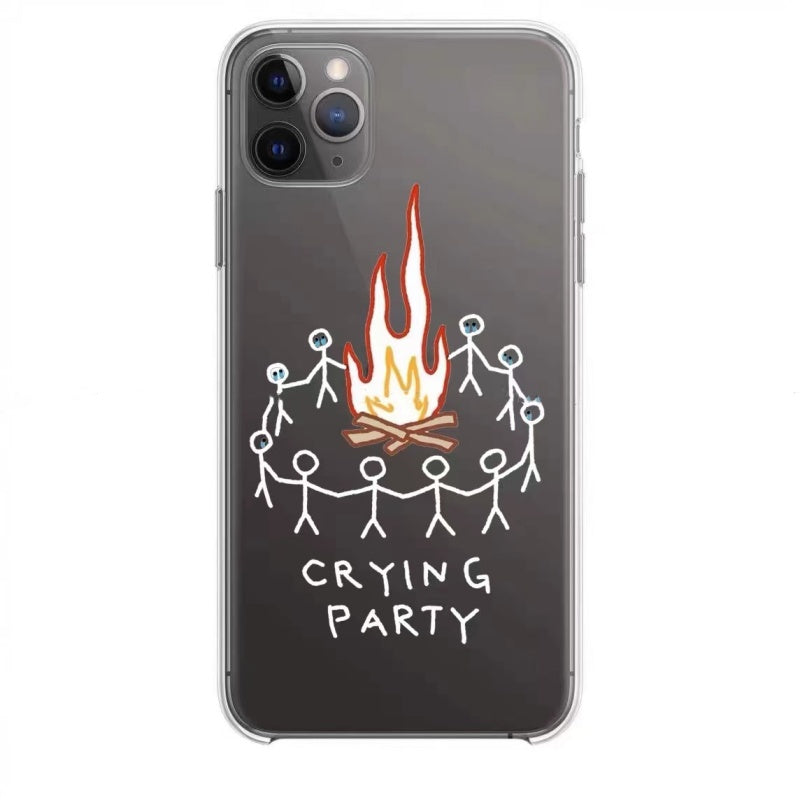 Crying Party Clear Case for iPhone