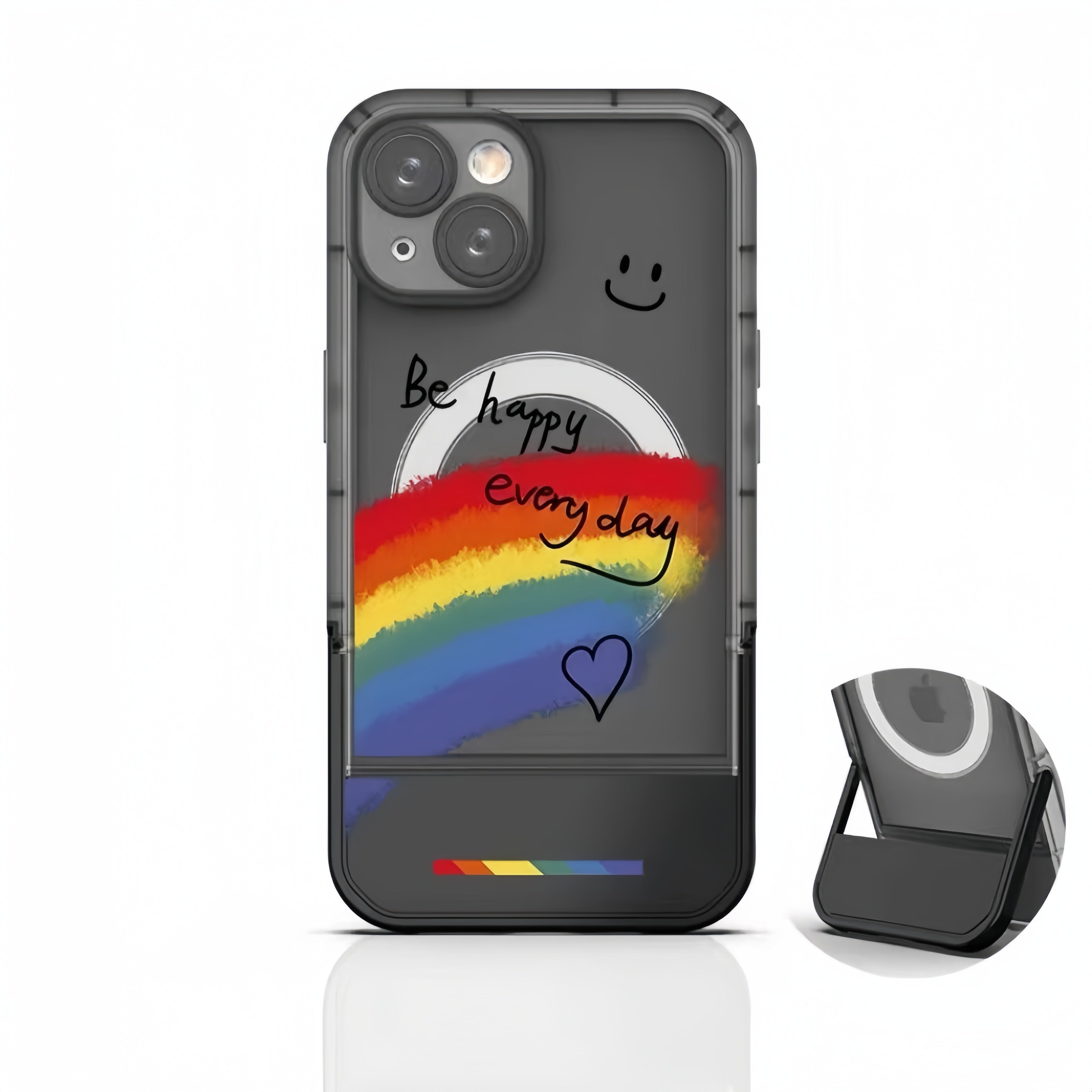 Cartoon Rainbow | Skin Feel Magnetic Case for iPhone