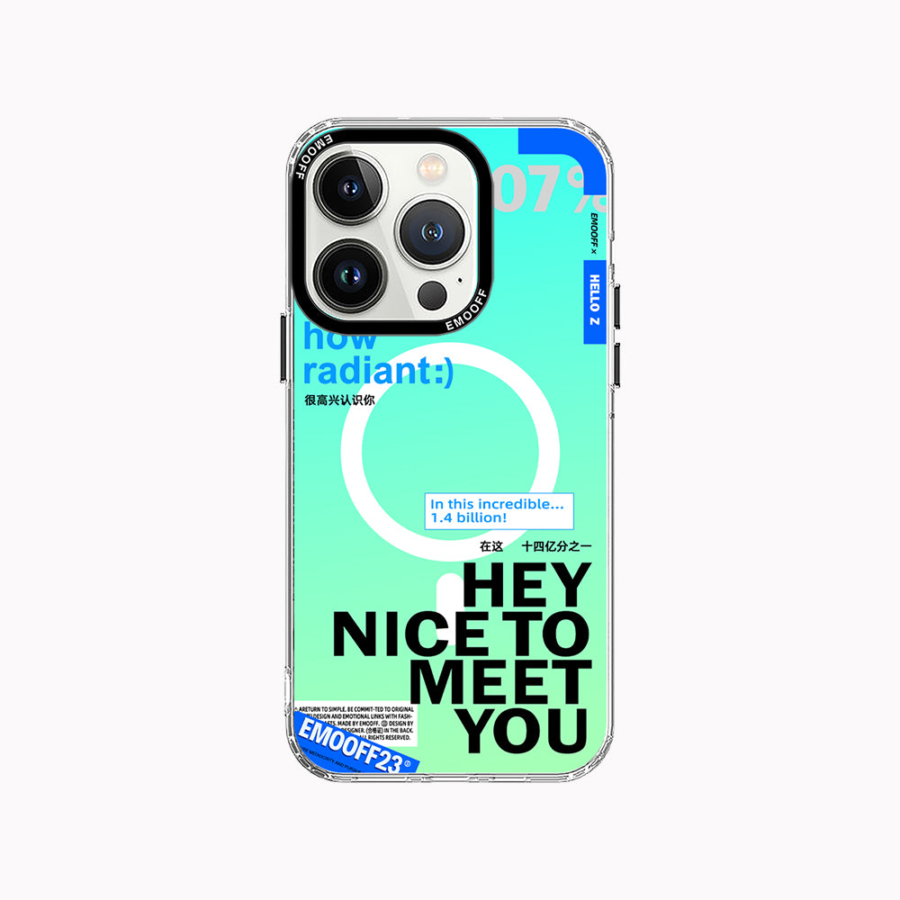 Hellow-Z | Nice to Meet You New Trendy Magnetic Case for iPhone